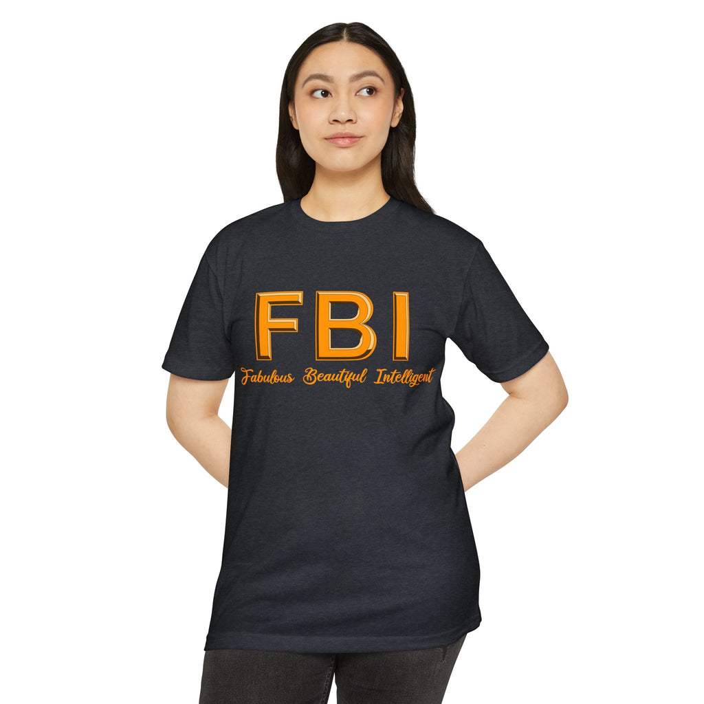 FBI: Fabulous Beautiful Intelligent T‑Shirt Yellow