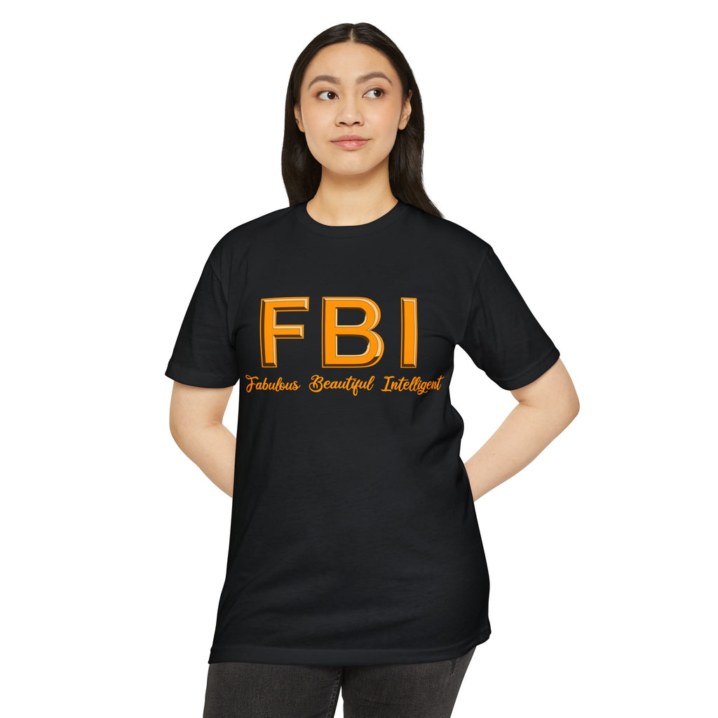 FBI: Fabulous Beautiful Intelligent T‑Shirt Yellow