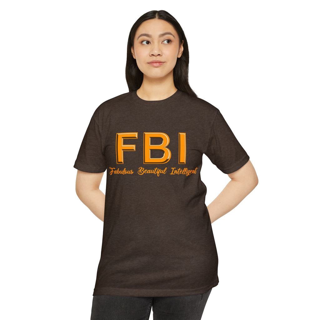 FBI: Fabulous Beautiful Intelligent T‑Shirt Yellow