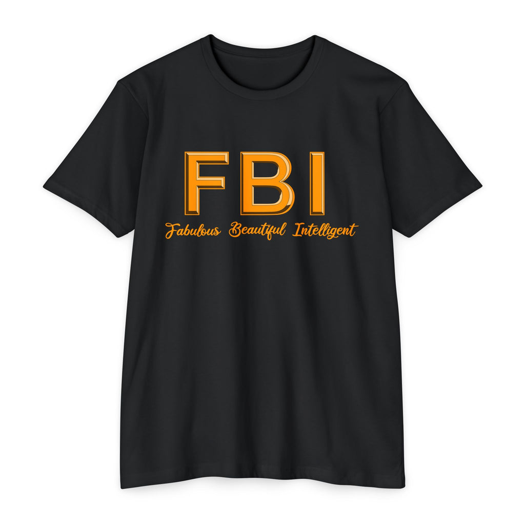 FBI: Fabulous Beautiful Intelligent T‑Shirt Yellow